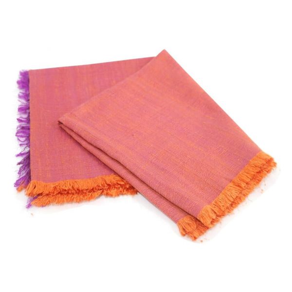 Raw-silk-scarf-Orange