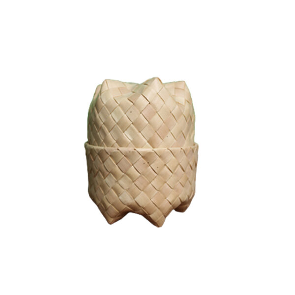 Palm Leaf Round Container