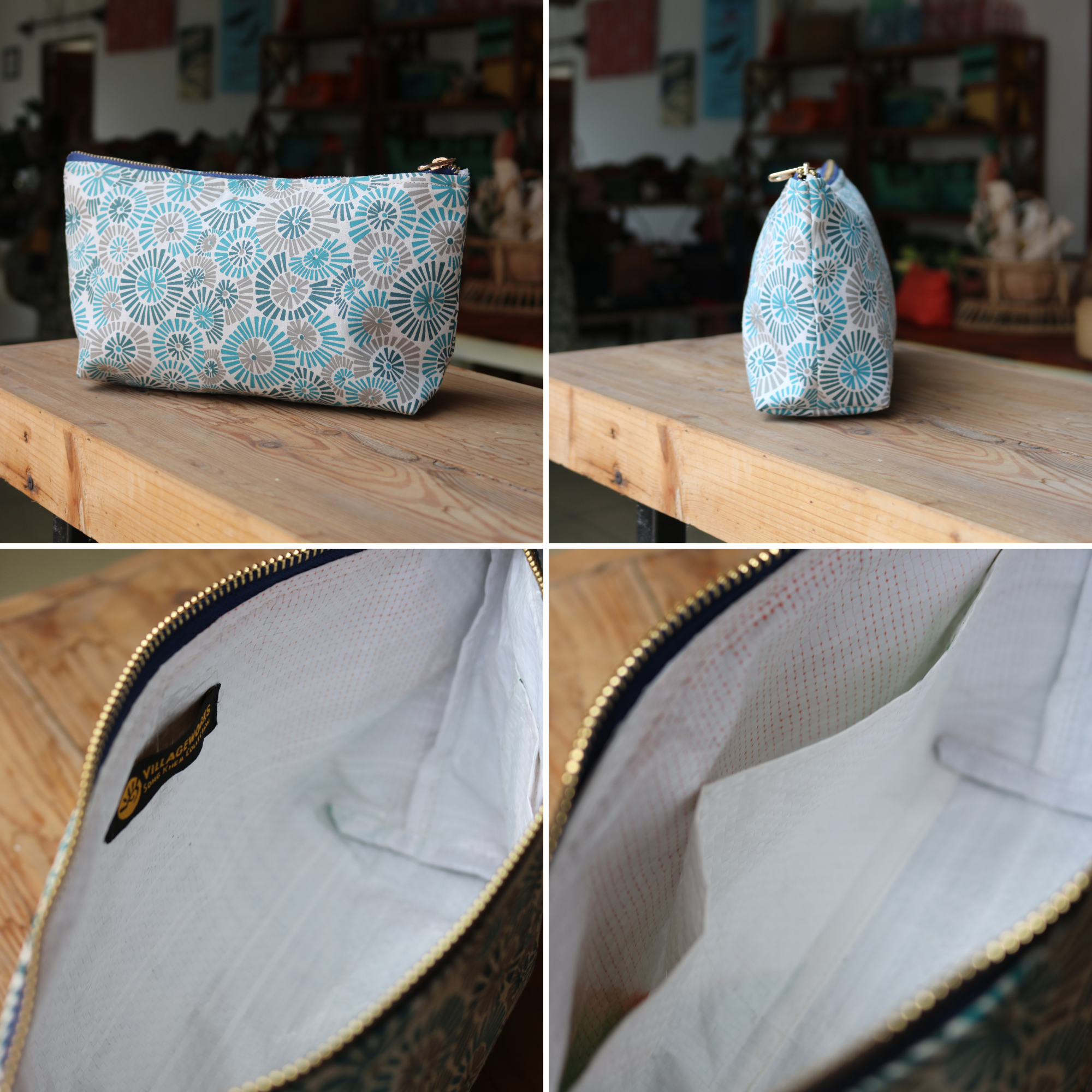 Upcycled Cosmetic Pouch