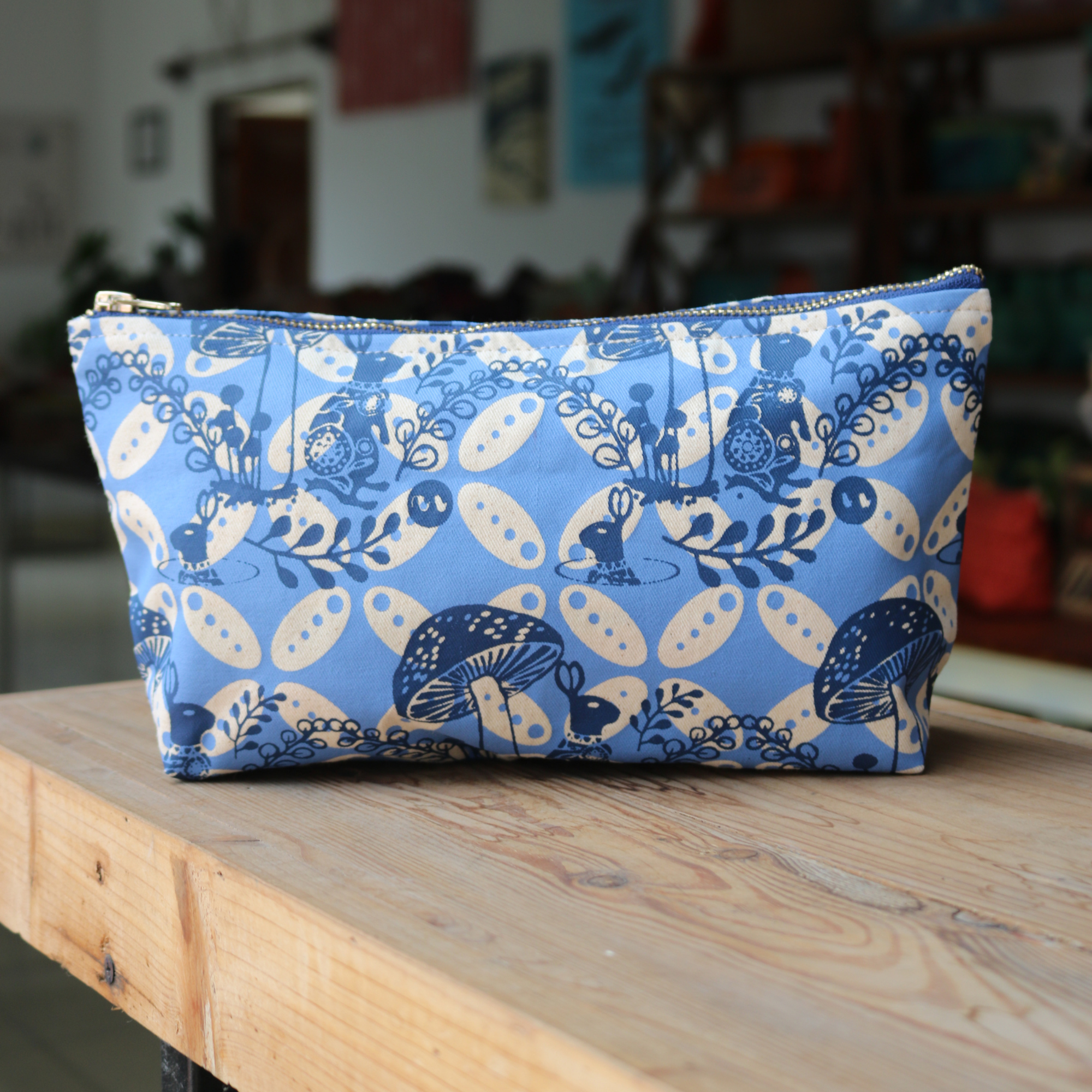 Upcycled Cosmetic Pouch - Image 3