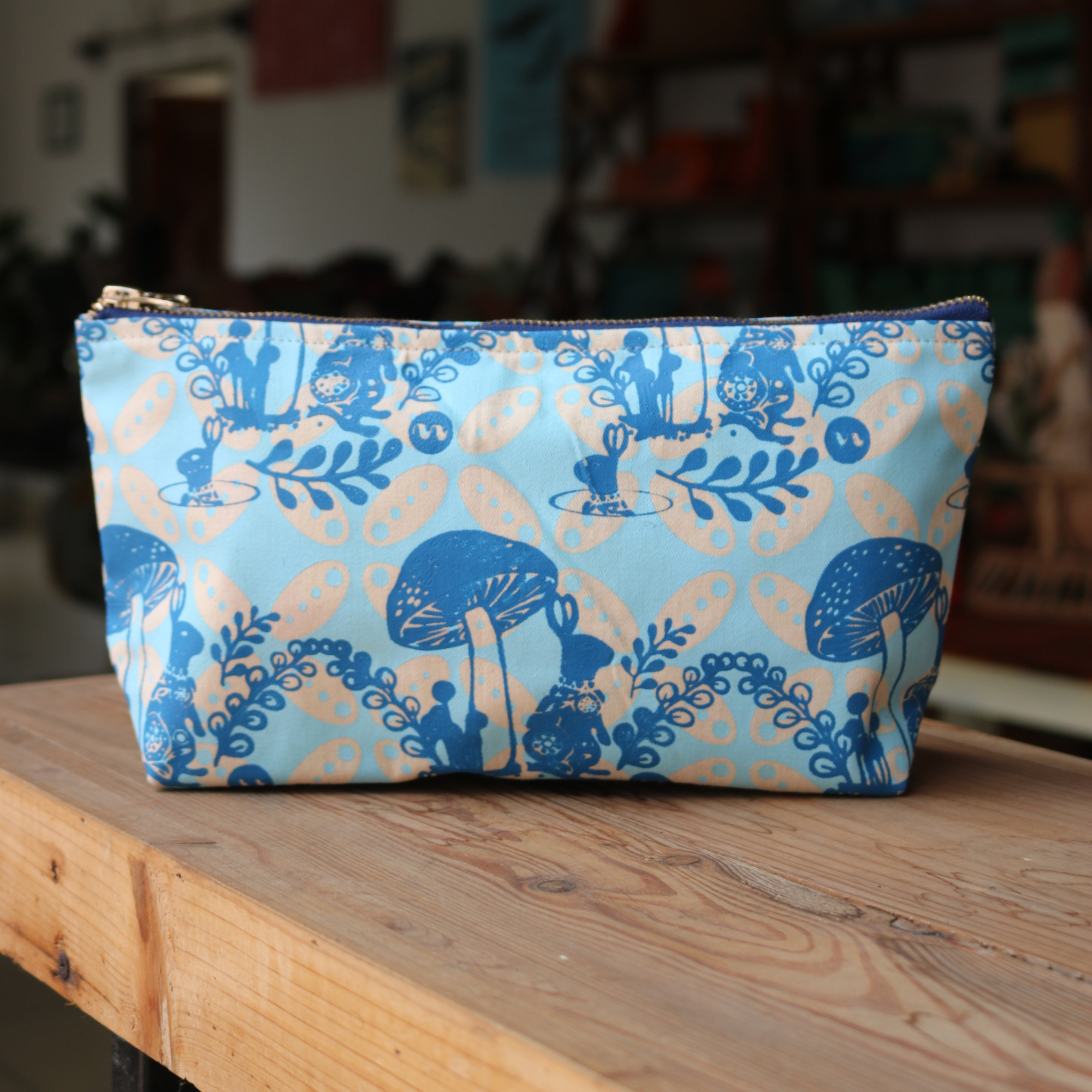 Upcycled Cosmetic Pouch - Image 2