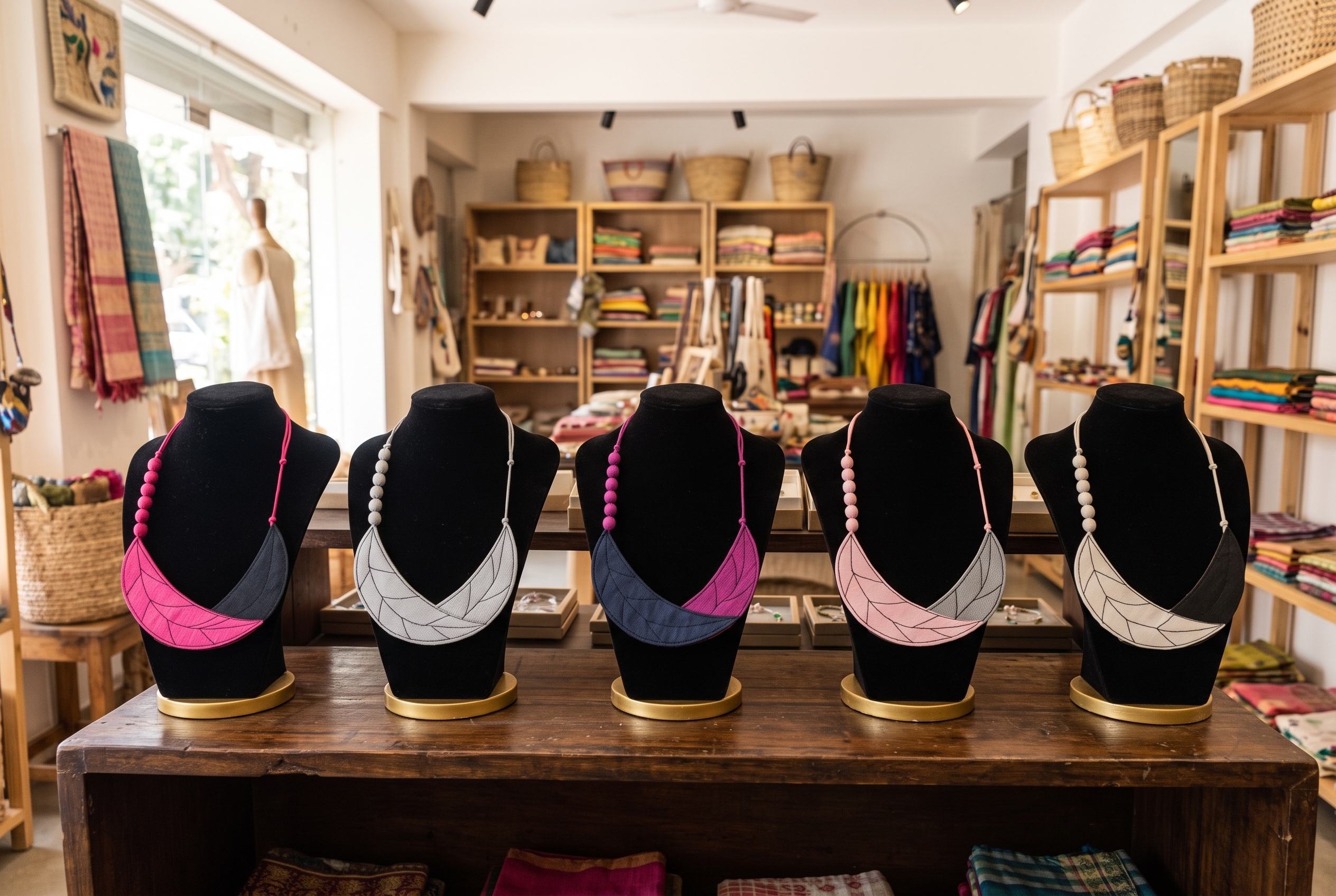 Silk Necklace Bandle