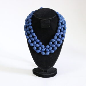 Silk Necklace Blue