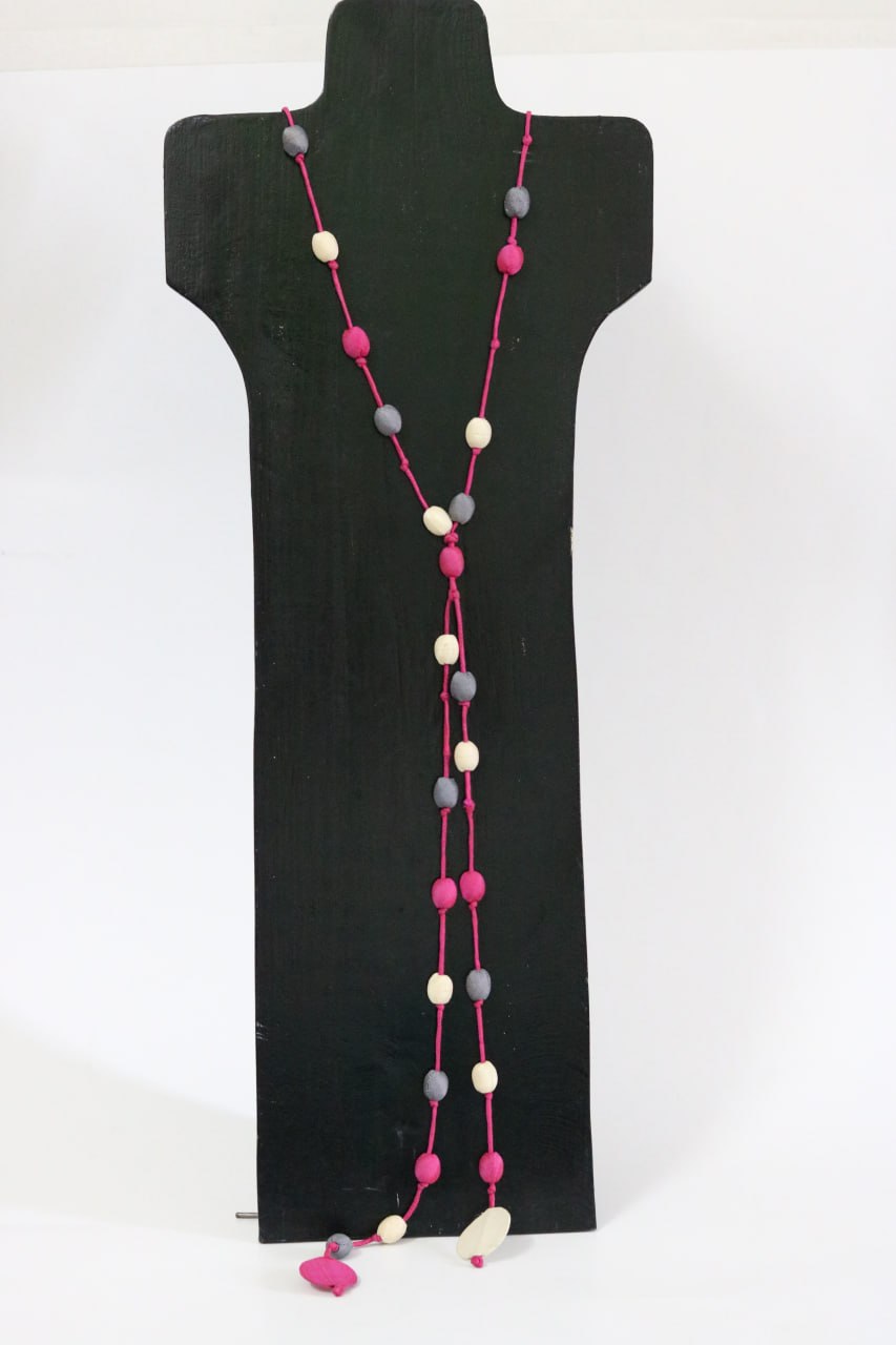 Silk beads 1 layer Necklace - Image 11