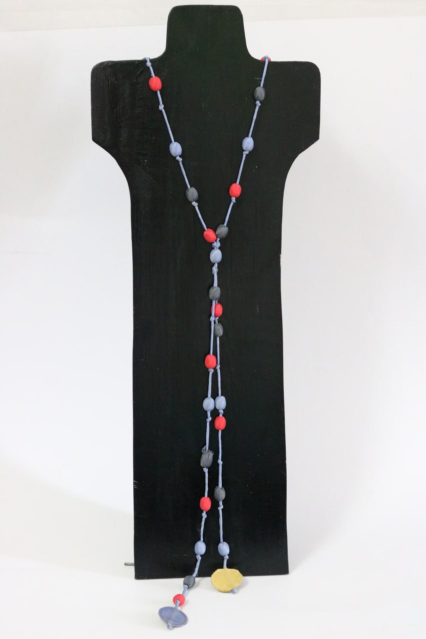 Silk beads 1 layer Necklace