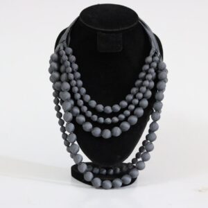 Silk beads 5 layer Necklace