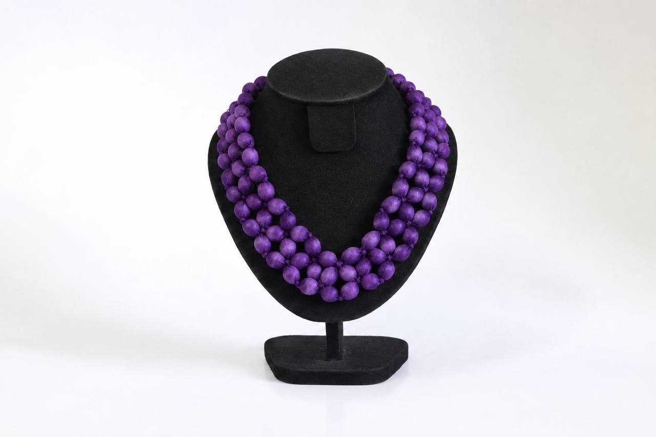 Silk bead Necklace Bandle - Image 4