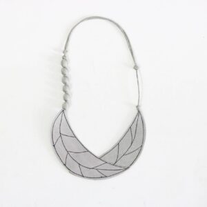 Silk Necklace gray