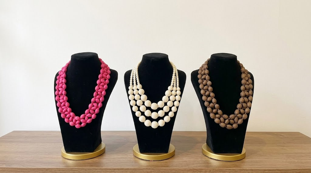 Silk bead Necklace